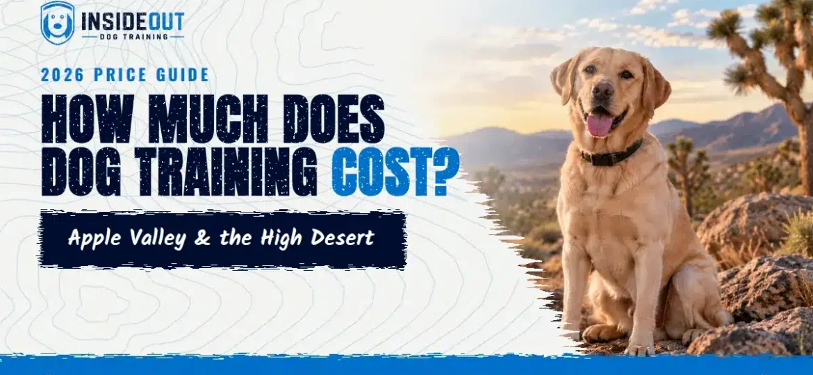 Dog training cost in Apple Valley and the High Desert: 2026 price guide from InsideOut Dog Training